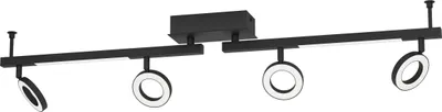 Produktbild von CARDILLIO 2 Spot - L98,5 x B8,5 x H17,5 cm - schwarz - 4X3,2W;2X3,3W inkl. - IP20