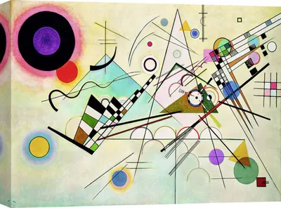 Produktbild von Kunstdruck auf Leinwand – Wassily Kandinsky, Komposition VIII – 80x60 cm