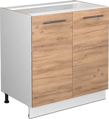 Obrázek produktu pro Skříňka pod dřez Vicco Fame-Line Zlatý mocný dub 80 cm s policí, bez pracovní desky, Model 38317