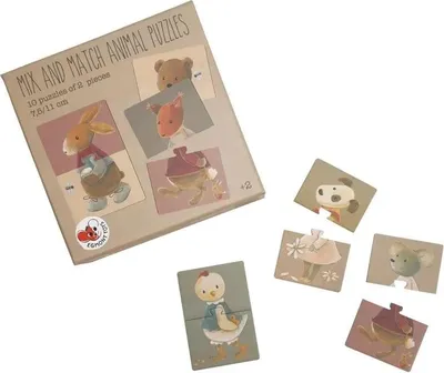 Produktbild von Tierpuzzle mit 10 Tieren – Puzzle für Kinder ab 2 Jahren