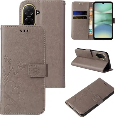 A collage of images showing a phone case from different angles and in use.