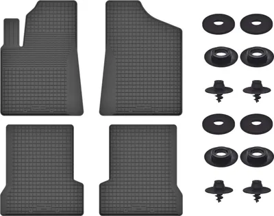 Produktbild von Gummimatten Mit Stoppern Für: Fiat Cinquecento (1991-1998) Schwarz Set
