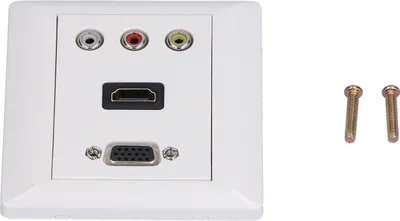 Image de Prise murale audio-vidéo Support 1080P Haute résistance aux chocs Panneau vidéo composite durable