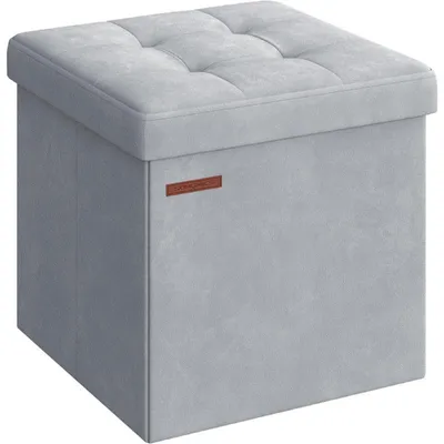 Obrázek produktu pro Úložný taburet LSF227G02, 38 x 38 cm, nosnost 300 kg, světle šedý