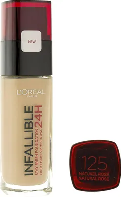 Produktbild von L’Oréal Paris Ineutralfaillible Founeutraldationeutral 125 neutralaturel Rose/, Pumpenflasche, Flüssigkeit, Beige, Naturel Rose, Nackte Haut, Warm