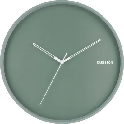 Produktbild von Karlsson Hue Wanduhr - Metall Grün - Ø40cm