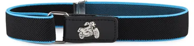 Obrázek produktu pro Pásky Ladeheid pro chlapce, elastické, vhodné pro věk 1-6 let, délka 34-65 cm, model P15S (černá/türkysová/motocyklový motiv)