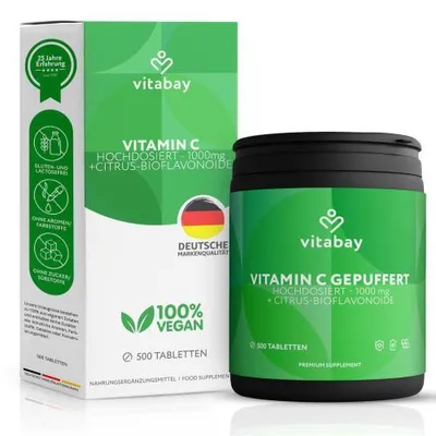Produktbild von Vitamin C+Bioflavonoide 1000 mg vegan hochdosiert 500 St