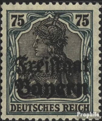 Produktbild von Briefmarken Bayern 1919 Mi 146 mit Falz Germania mit Aufdruck