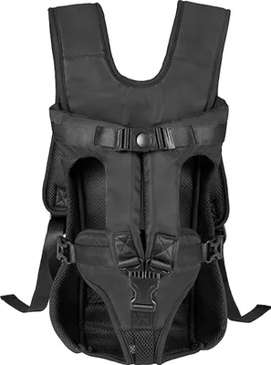 Produktbild von Haustier Rucksäcke für Hunde und Katzen Faltbarer Hunderucksack Katzenrucksack mit internem Sicherheitsgur tragbare Schwarz