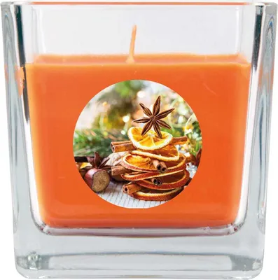 Produktbild von HS Candle "Weihnachten" Duftkerze im Bonbonglas - viele Motive zur Auswahl, Ideale Weihnachtsdeko zur Adventszeit