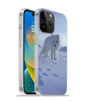 Produktbild von MuchoWow® Handyhülle Schutzhülle Hülle für Apple iPhone 14 Pro - Softcase Fuchs - Schnee - Berge Silikon Softcase Handy Hülle - Umschlag
