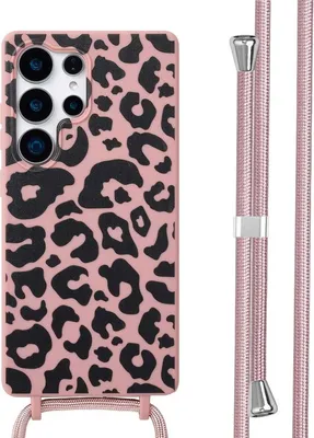 Zdjęcie produktu dla imoshion Silikonowe etui ze sznurkiem do Samsung Galaxy S25 Ultra - Animal Pink