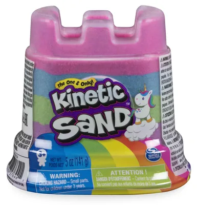 Obrázek produktu pro Kinetic Sand KNS ACK RbwCastleSglCtnrBP S20 MX GML, Kinetický písek pro děti, 3 rok/roky, Vícebarevný