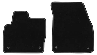 Immagine prodotto di Tappetini anteriori in moquette per Range Rover Evoque 2011-2018 (SUV) – 2 pezzi, neri, su misura – Wielganizator BASIC