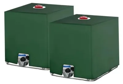 Produktbild von IBC Tank Schutzhülle 1000 Liter Grün UV-beständig, wasserdichte Abdeckung für Regenwassertank zur Verhinderung von Algenwachstum im Außenbereich