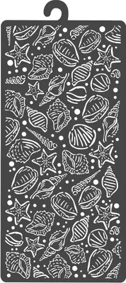 Produktbild von Schablone "Sea Land -Shells", 12 x 25 cm
