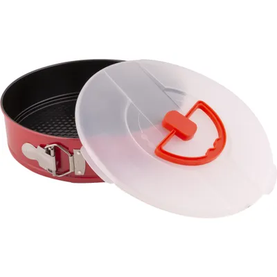 Obrázok produktu pre LAMART LT3104 Forma na tortu, formy odolávajú teplotám - 60 až 230 °C, uhlíková oceľ/plast, čierna, červená,  ø26x6,5 cm