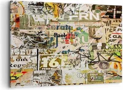 Produktbild von Bild auf Leinwand - Leinwandbild - Graffiti modern - 100x70cm - Wand Bild - Wanddeko - Wandbilder - Leinwanddruck - Bilder - Kunstdruck - Wanddekoration - Leinwand bilder - Wandkunst - AA100x70-3520