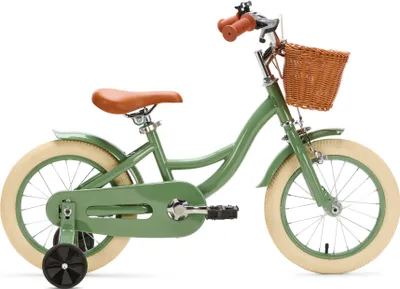 Productafbeelding van Generation Blanco 14 inch, olijgroen – kinderfiets met mand