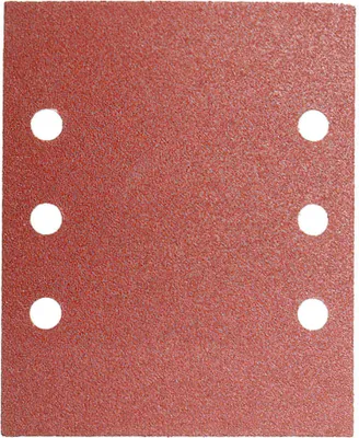 Immagine prodotto di Carta vetrata di ricambio con chiusura a velcro 114x140 mm. Con fori 120 grana (10 pezzi)