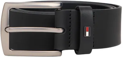 Productafbeelding van Tommy Hilfiger heren riem, model Denton, 4,0 cm breed, lederen riem, zwart, 115 cm