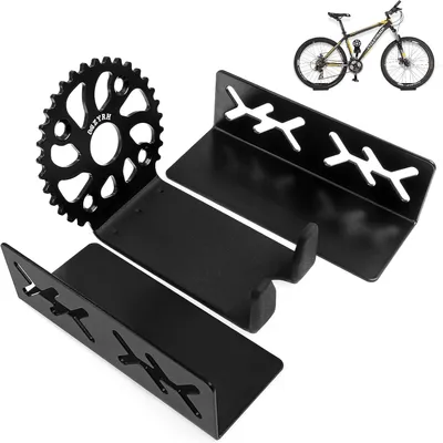 Image de Support mural pour vélos, en acier, 130 lb, pour garage