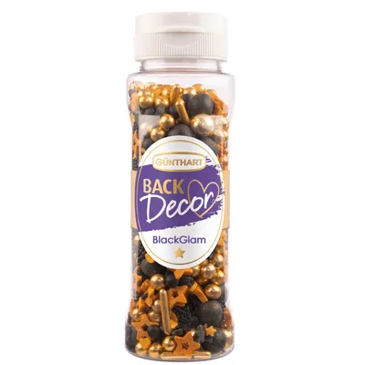 Produktbild von BackDecor Premium Streuselmix Black Glam, 110 g