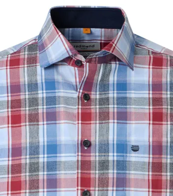 Produktbild von Redmond - Casual Fit - Herren Freizeithemd (262015112), Größe:XXL, Farbe:Rot(500)