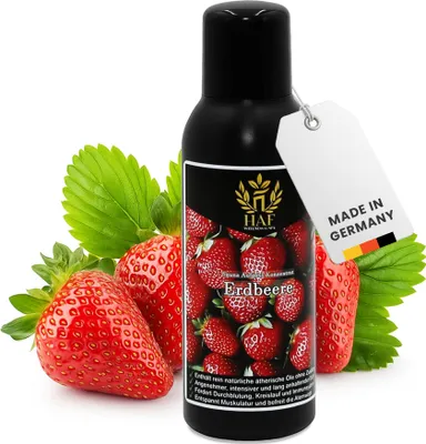 Produktbild von HAF Saunaaufguss Erdbeere 250 ml - Sauna Aufgussmittel - Saunaduft mit natürlichen ätherischen Ölen für intensiven & langhaltenden Duft