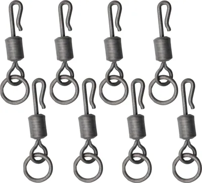 Produktbild von Korda PTFE QC Ring Swivels - 8 Karpfenwirbel, Größe:8