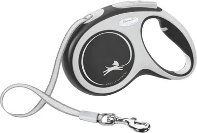 Immagine prodotto di Guinzaglio per cani, Kerbl Flexi NewConfort Taglia M, 5 m, max 25 kg, nero