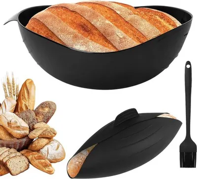 Set von 2 Silikon Brotbackformen, Hauptbild