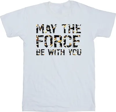 Produktbild von Star Wars - "May The Force" T-Shirt für Herren BI46775 (4XL) (Weiß)