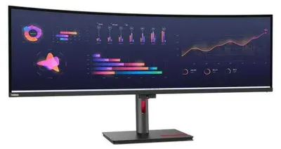 Zdjęcie produktu dla Lenovo ThinkVision P49w-30, 124,5 cm (49"), 5120 x 1440 px, DQHD, LED, 6 ms, Czarny