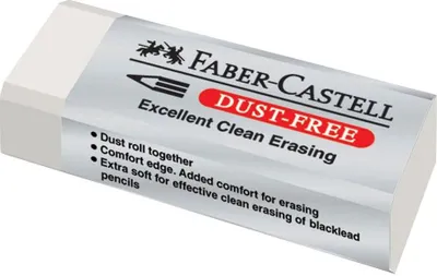 Produktbild von FABER-CASTELL Kunststoff Radierer DUST FREE grau