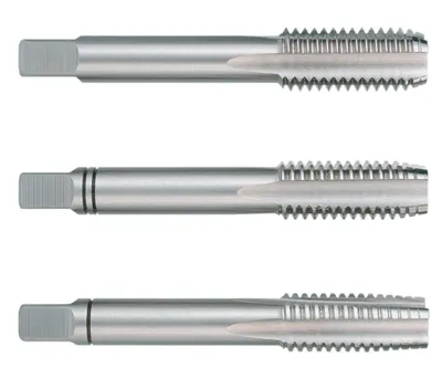 Produktbild von Handgewindeschneidensatz RUKO NO.5 Hochgeschwindigkeitsstahl (HSS) 12 mm DIN 352 3 Stück