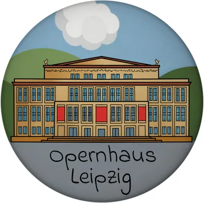 Produktbild von Opernhaus Leipzig Souvenir Magnet