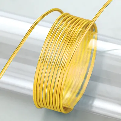 Produktbild von Aludraht eloxiert  ø 2 mm 5 m /  42 g gelb