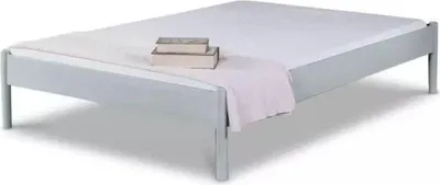 Produktbild von Metallbett Alice – 90x220 cm / silbergrau