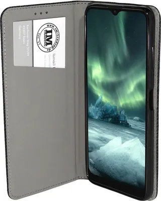Produktbild von Buch Tasche "Smart" kompatibel mit NOKIA 6.3 Handy Hülle Etui Brieftasche Schutzhülle mit Standfunktion, Kartenfach Schwarz