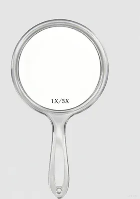 Produktbild von Makeup Handspiegel, doppelseitig, 1X/3X Vergrößerung, 5,7" x 10,6", kompakt und tragbar