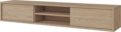 Immagine prodotto di Mobile TV 180cm, 2 porte e 2 nicchie collezione MAANUM. Colore rovere chiaro.