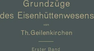 Produktbild von Grundzüge des Eisenhüttenwesens