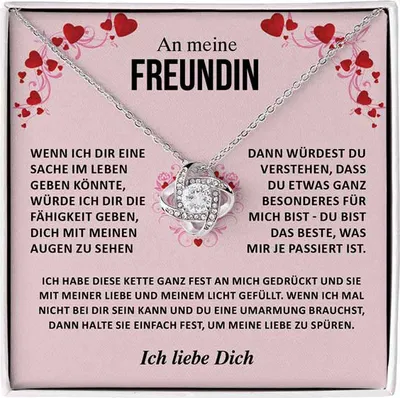 Produktbild von An meine Freundin - Halskette und Anhänger mit Zirkonia-Kristallen JULIET