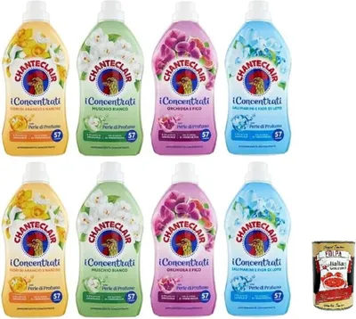 Produktbild von Testpaket Chanteclair I Konzentrat Weichspüler – 57 Waschgänge 4 Verschiedene Düfte, 8 x 1140ml + Italian Gourmet polpa 400g