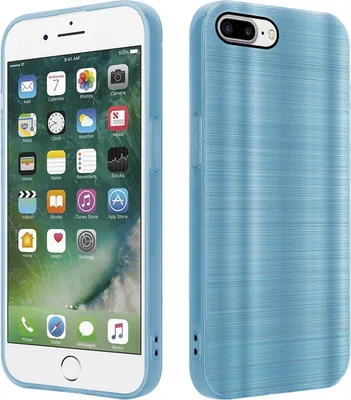 Produktbild von Cadorabo Hülle für Apple iPhone 7 PLUS / 7S PLUS / 8 PLUS Schutz Hülle in Türkis Handyhülle TPU Silikon Etui Case