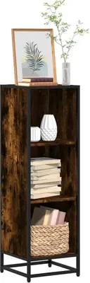 Zdjęcie produktu dla Maison Exclusive – regał na książki z dębu palonego 33,5 x 33 x 107,5 cm Materiał drewnopochodny