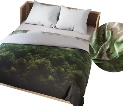 Image de Parure de lit, satin de coton 200x220 Forest Forest