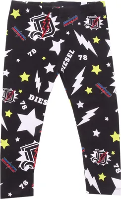 Produktbild von 1846AF leggings bimba girl DIESEL black printed Baumwolle pant kid
